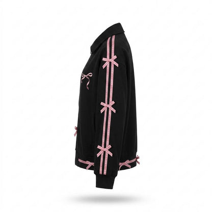 Allsaints Leather - Comir | Zip-Up Bow-Detail Jacket Women