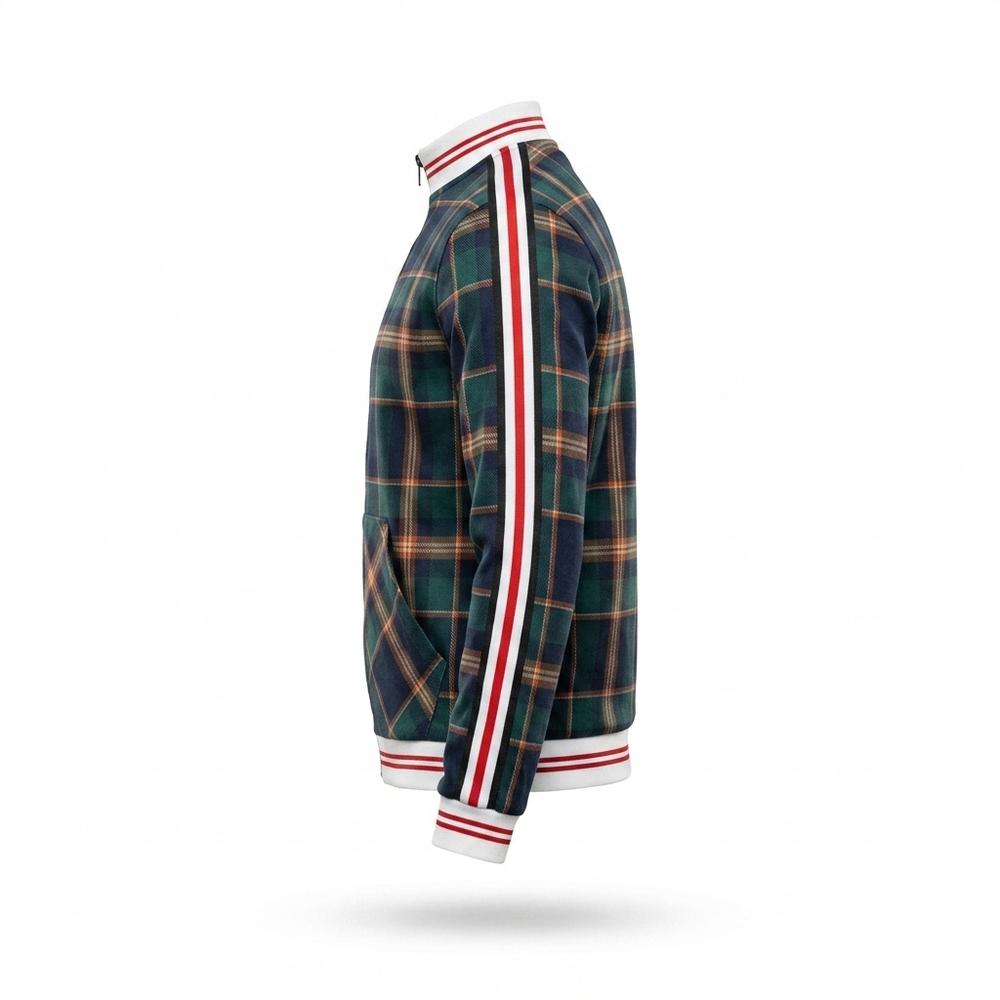 Allsaints Leather - Vahal | Plaid Zip-Up Jacket Unisex