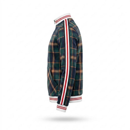 Allsaints Leather - Vahal | Plaid Zip-Up Jacket Unisex