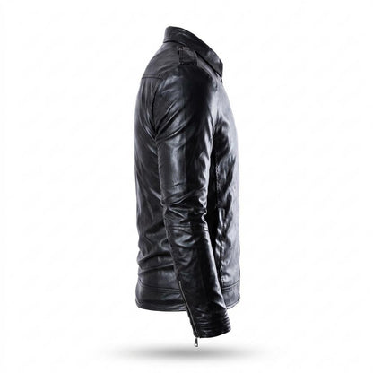 Allsaints Leather - Napen | Zip-Up Tailored Leather Jacket Men