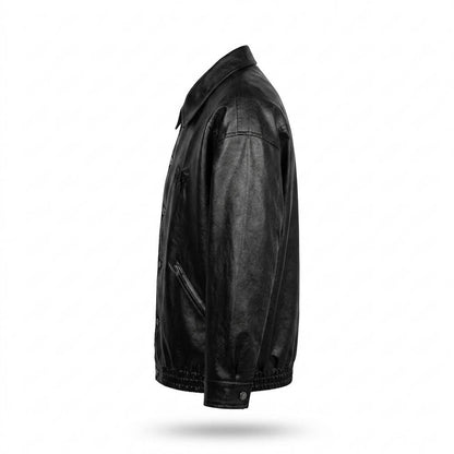 Allsaints Leather - Nudam | Buttoned Oversized Jacket Unisex