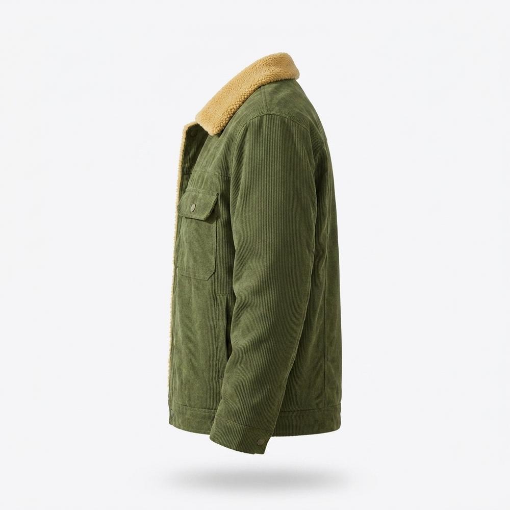 Allsaints Leather - Sever | Corduroy Sherpa-Lined Jacket Men