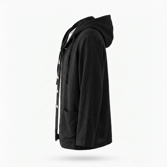 Allsaints Leather - Tilev | Hooded Linen Jacket Unisex