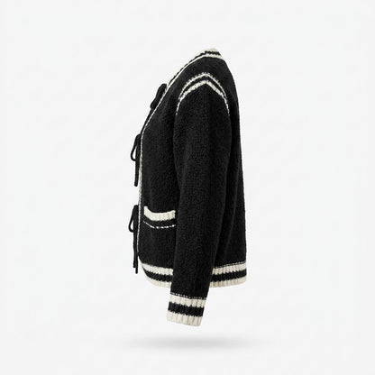 Allsaints Leather - Coram | Textured Tie-Front Knit Cardigan Women