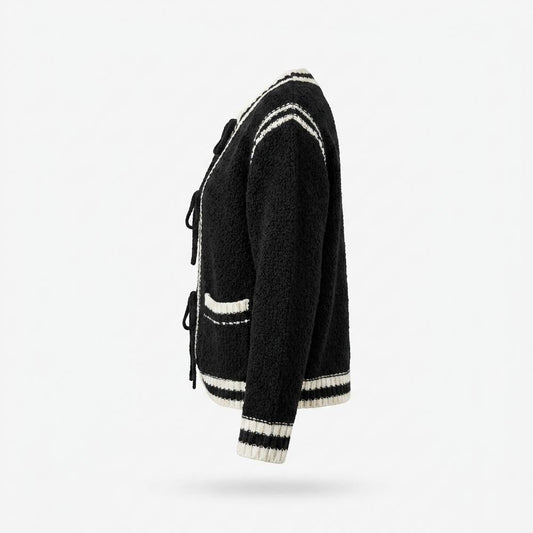 Allsaints Leather - Coram | Textured Tie-Front Knit Cardigan Women