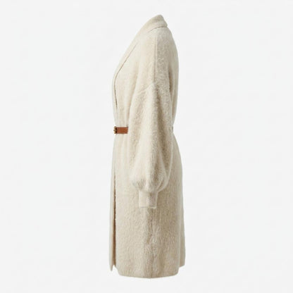 Allsaints Leather - Vemel | Fluffy Belted Knit Cardigan Women