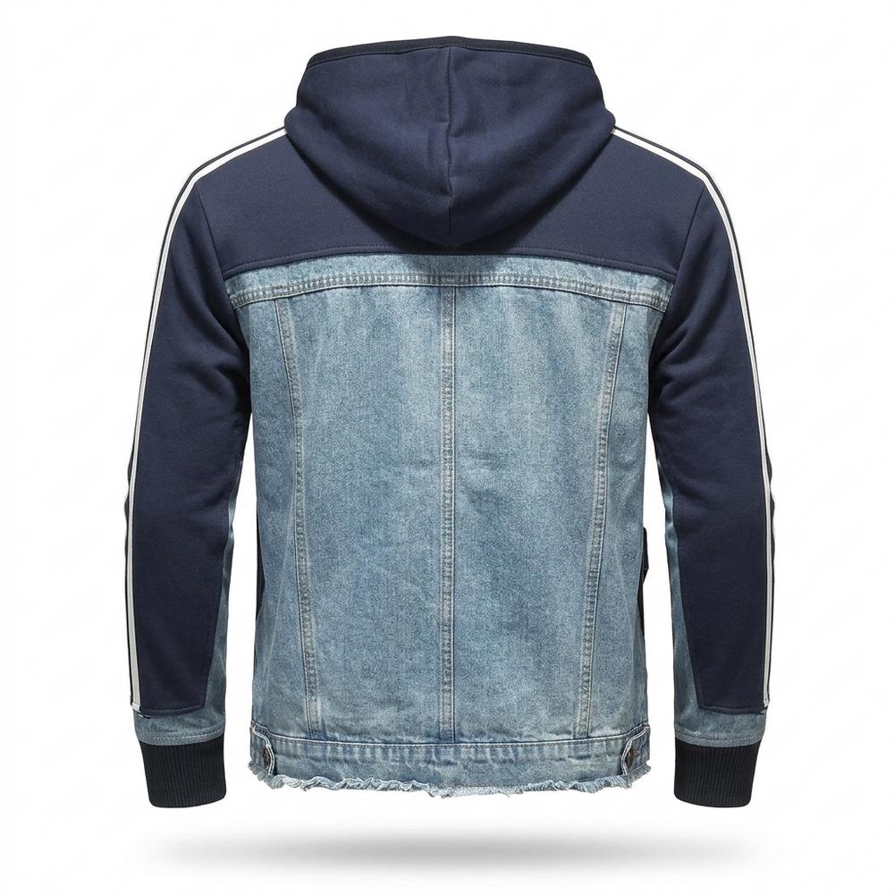 Allsaints Leather - Rosan | Hooded Striped Jacket Men