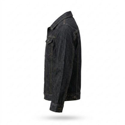 Allsaints Leather - Salom | Buttoned Slim-Fit Denim Jacket Men