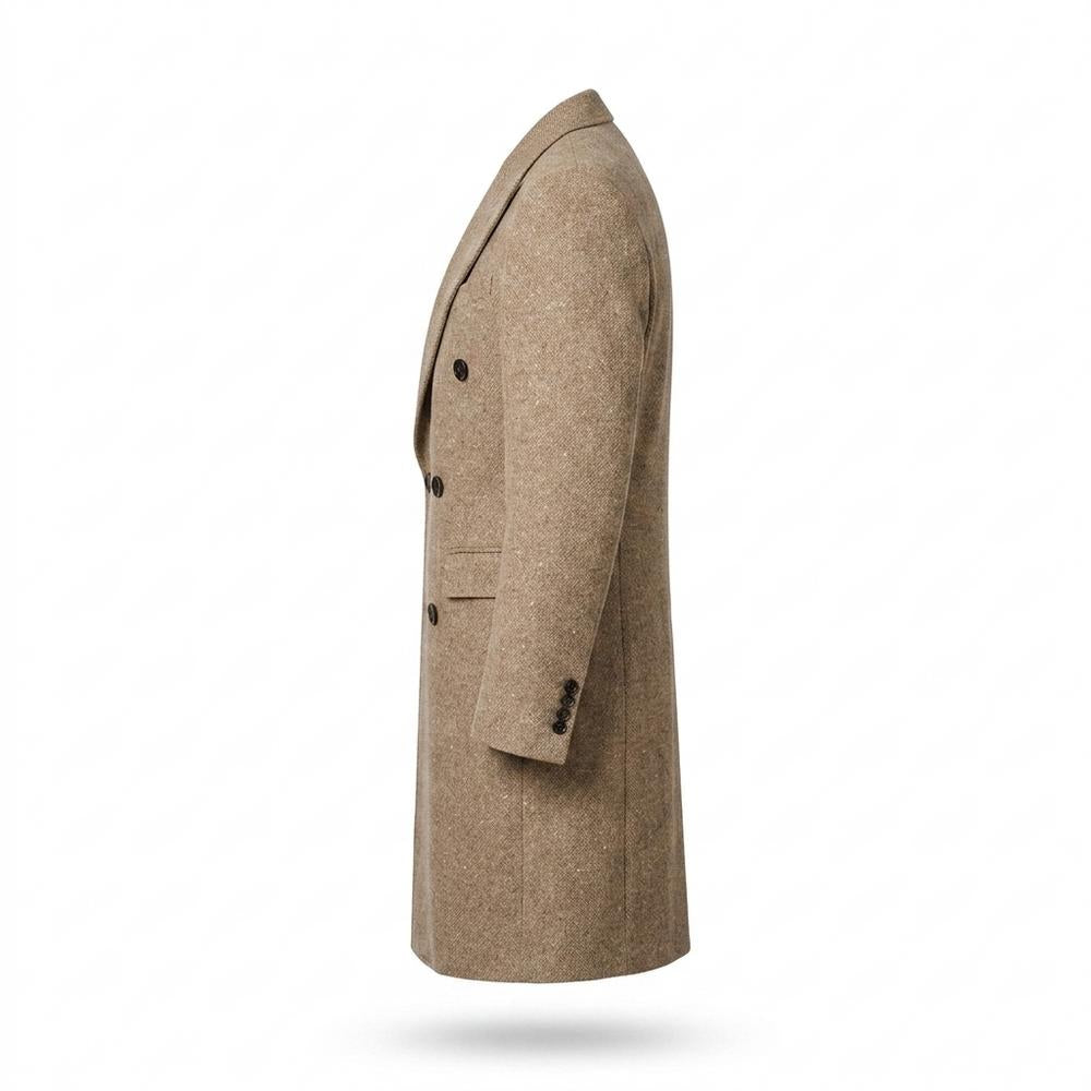 Allsaints Leather - Kasin | Double-Breasted Textured Coat Men
