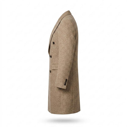 Allsaints Leather - Kasin | Double-Breasted Textured Coat Men