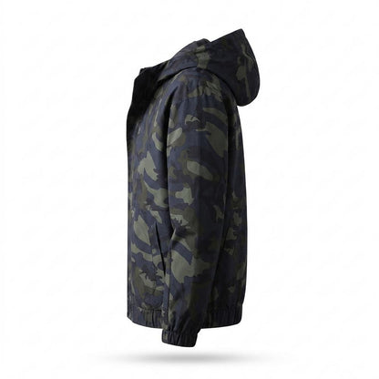 Allsaints Leather - Talin | Hooded Camouflage Jacket Men