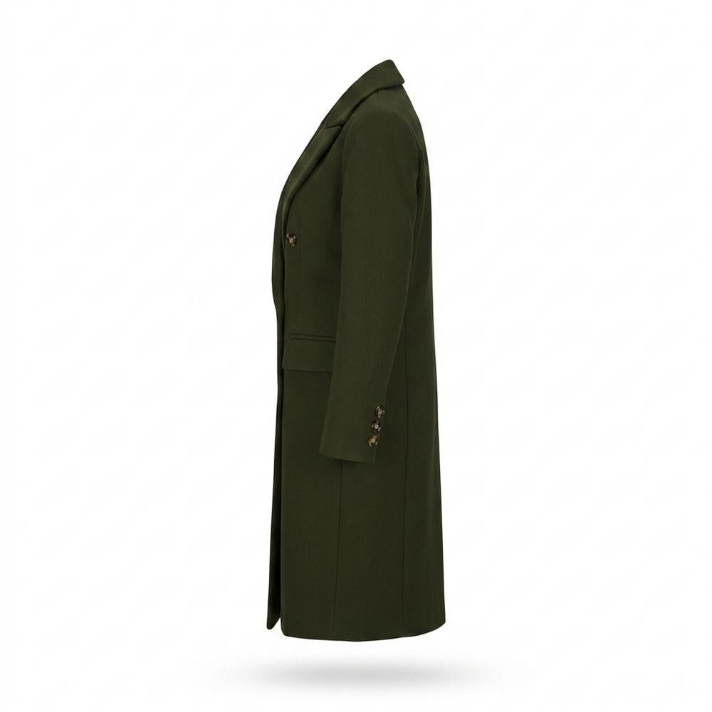 Allsaints Leather - Lyken | Double-Breasted Textured Coat Women