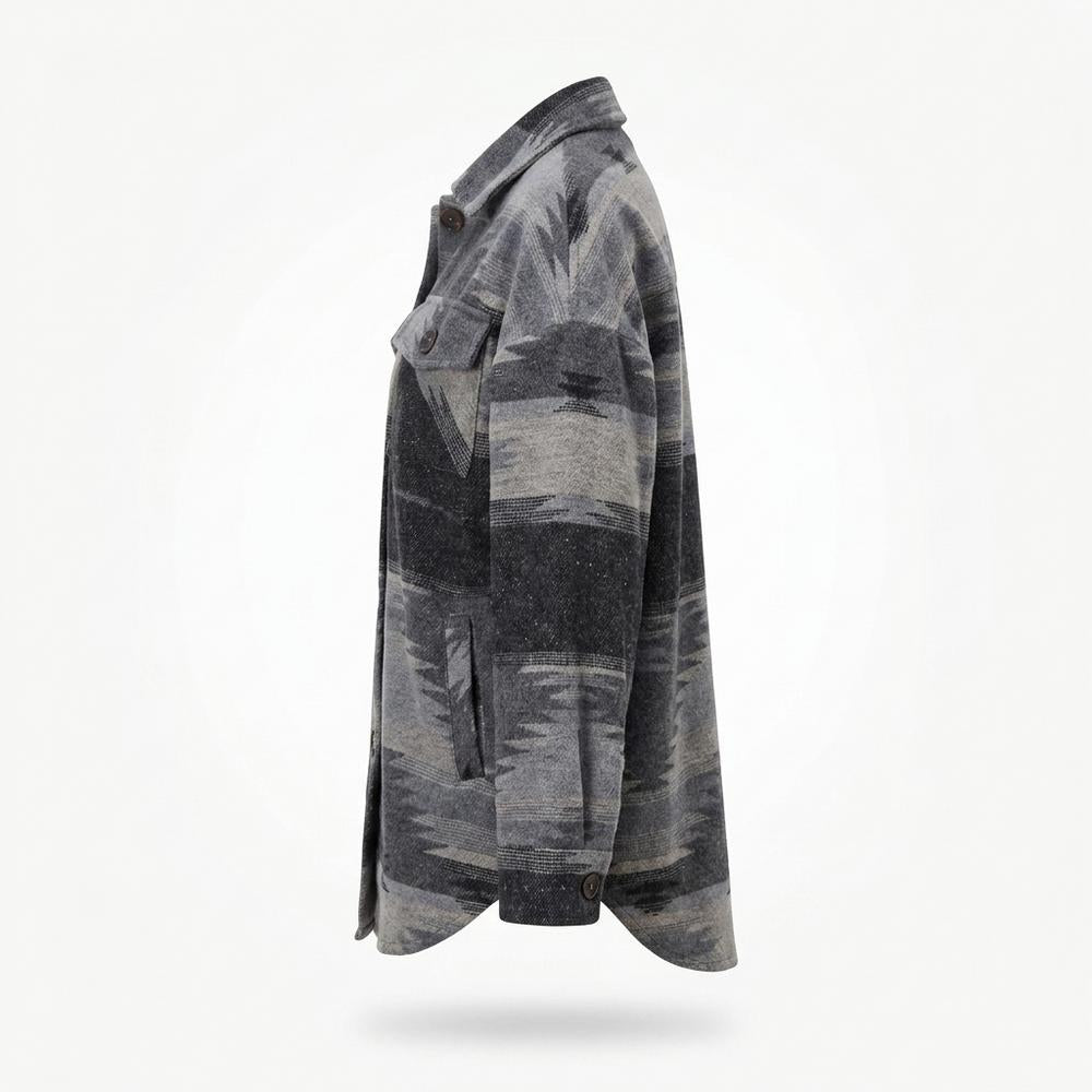 Allsaints Leather - Yorev | Patterned Button-Down Jacket Women