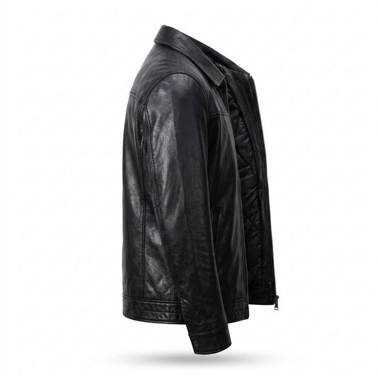 Allsaints Leather - Lyren | Quilted Lined Leather Jacket Men