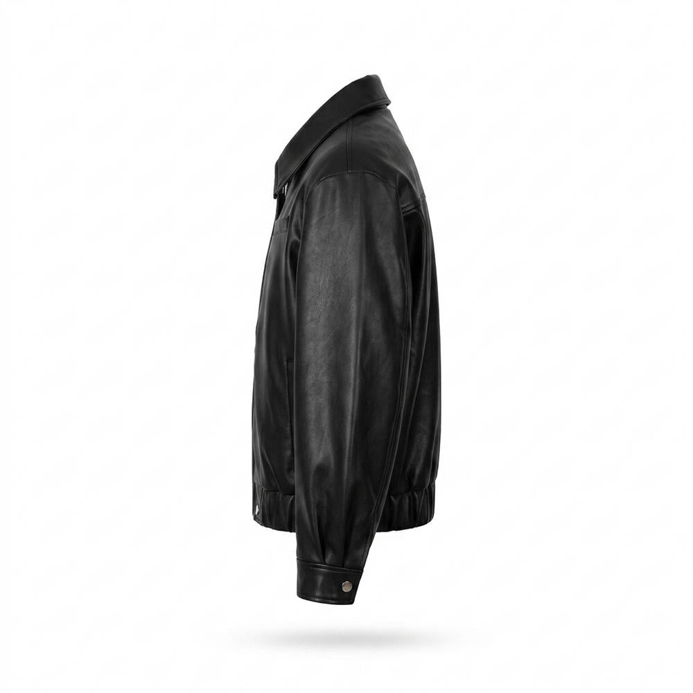Allsaints Leather - Vusan | Faux Leather Zip-Up Jacket Men