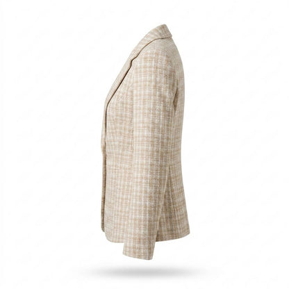 Allsaints Leather - Makar | Plaid Tailored Blazer Women