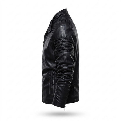Allsaints Leather - Zasen | Structured Zip-Up Leather Jacket Men