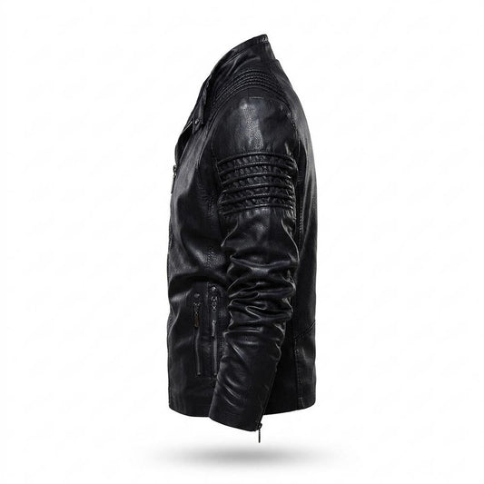 Allsaints Leather - Zasen | Structured Zip-Up Leather Jacket Men