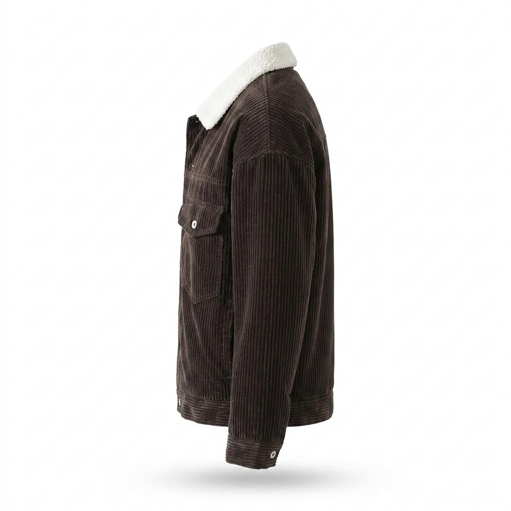 Allsaints Leather - Caren | Corduroy Sherpa-Lined Jacket Unisex