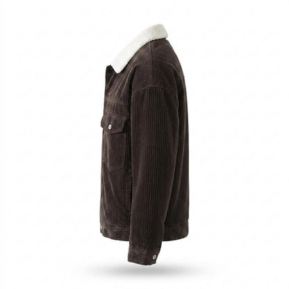 Allsaints Leather - Caren | Corduroy Sherpa-Lined Jacket Unisex