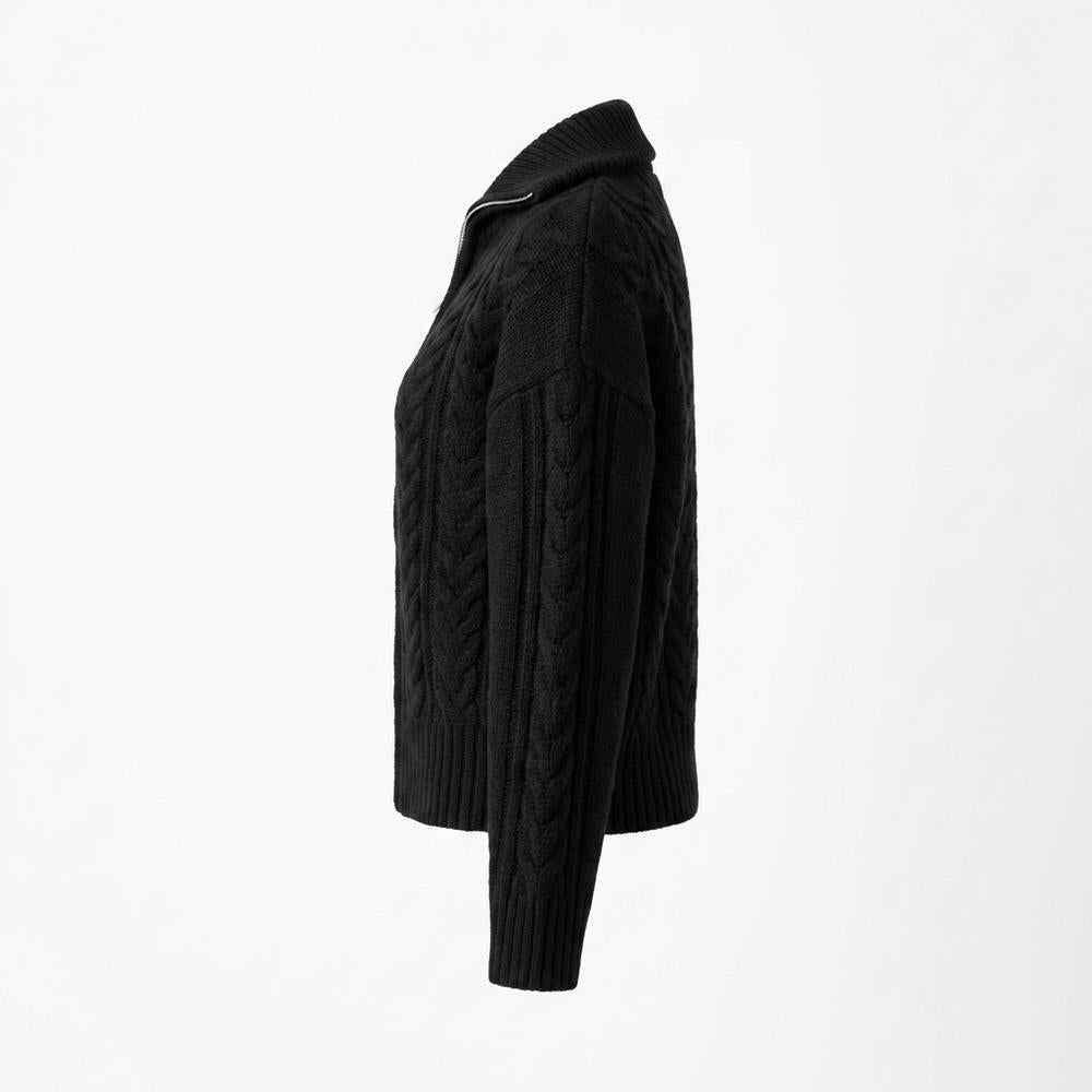 Allsaints Leather - Vaven | Zip-Up Cable-Knit Knit Cardigan Women