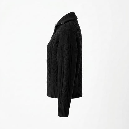 Allsaints Leather - Vaven | Zip-Up Cable-Knit Knit Cardigan Women