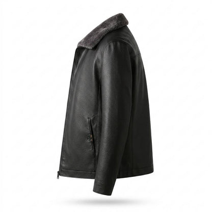 Allsaints Leather - Tizan | Fleece-Lined Zip-Up Leather Jacket Men