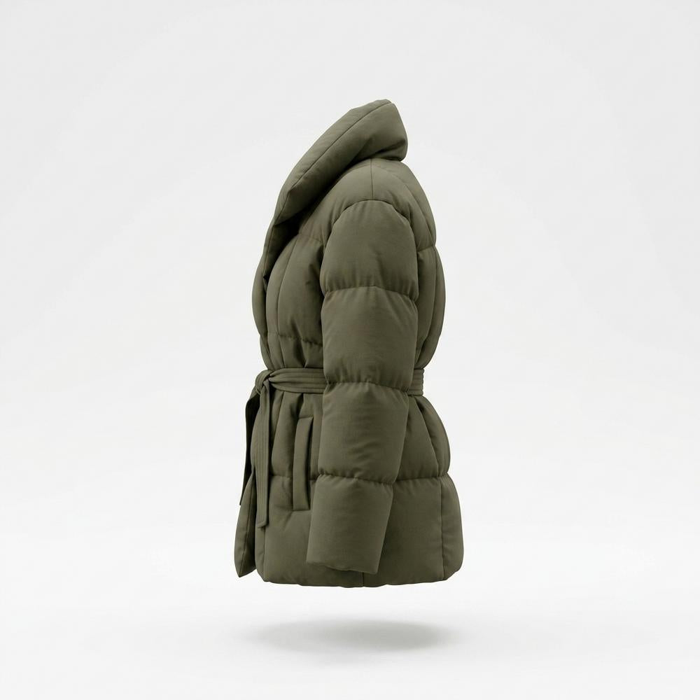 Allsaints Leather - Canor | Padded Belted Jacket Women