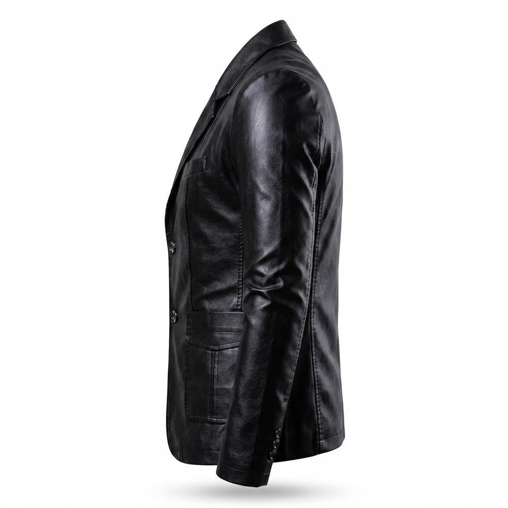 Allsaints Leather - Ramar | PU Leather Tailored Blazer Men
