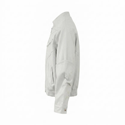 Allsaints Leather - Cabat | Structured Zip-Up Jacket Unisex