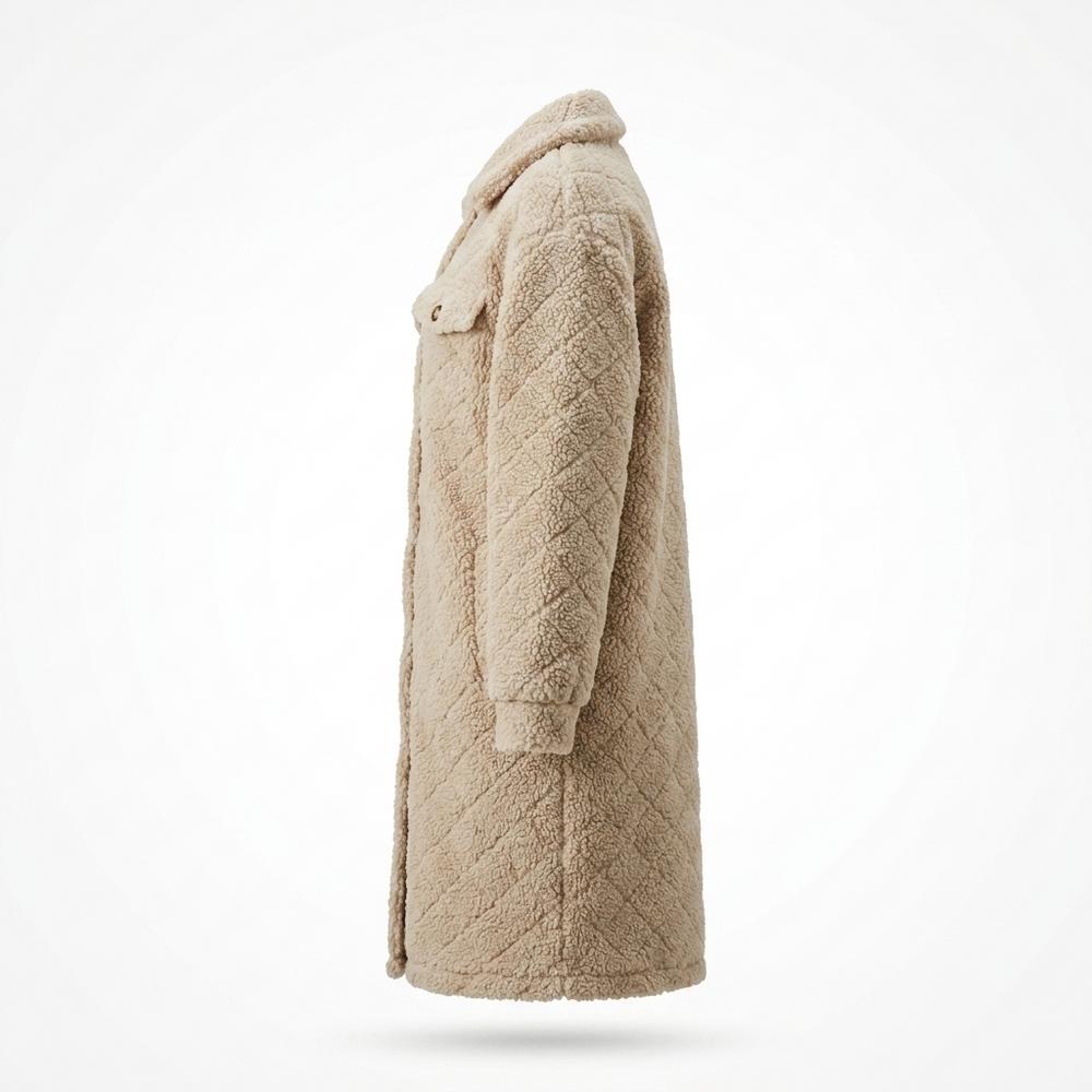 Allsaints Leather - Rodar | Quilted Plush Coat Women