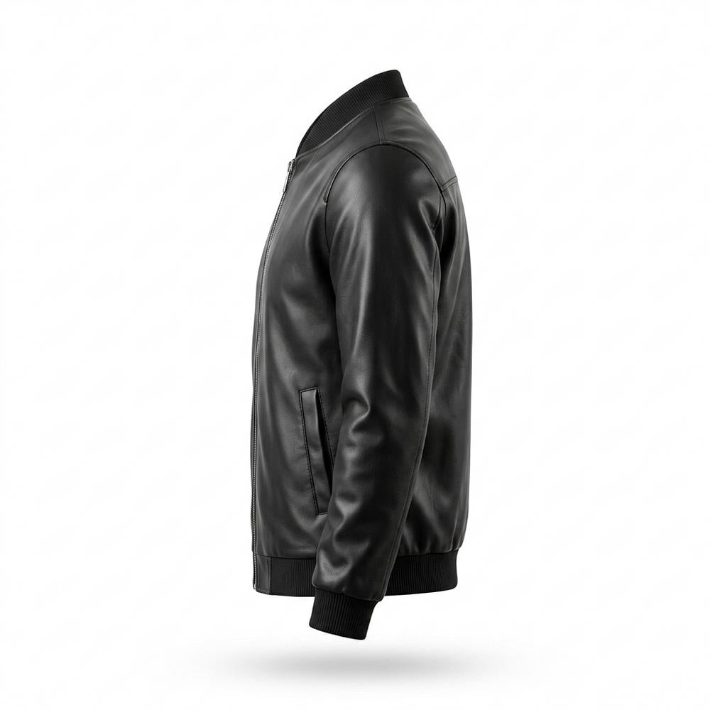 Allsaints Leather - Kuvok | Zip-Up Bomber-Style Leather Jacket Men