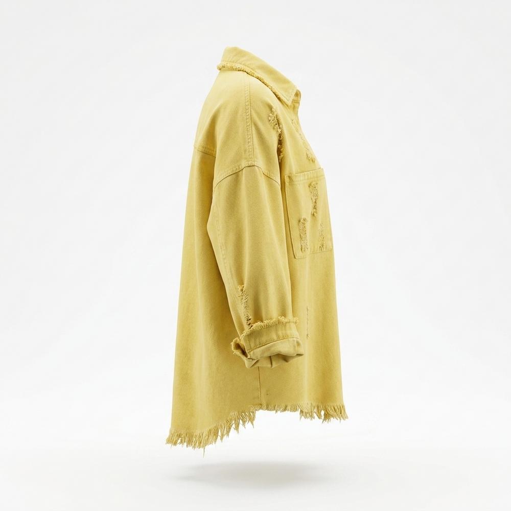 Allsaints Leather - Vatir | Distressed Loose-Fit Denim Jacket Women