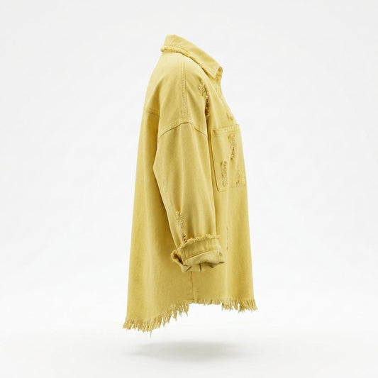 Allsaints Leather - Vatir | Distressed Loose-Fit Denim Jacket Women