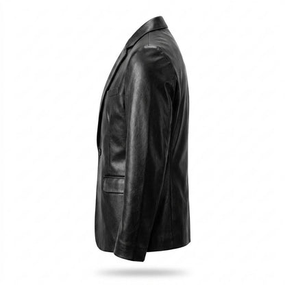 Allsaints Leather - Kevum | Leather Single-Button Blazer Men
