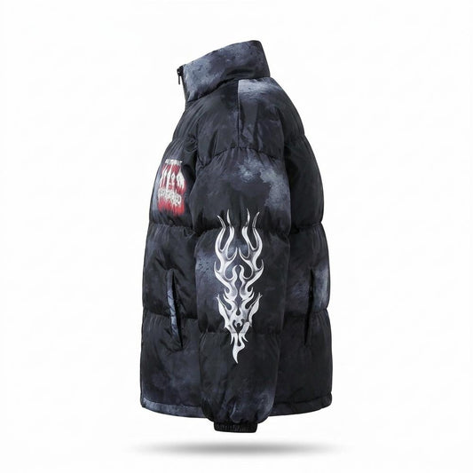Allsaints Leather - Lemev | Quilted Printed Jacket Unisex
