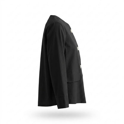 Allsaints Leather - Losil | Collarless Button-Front Jacket Women