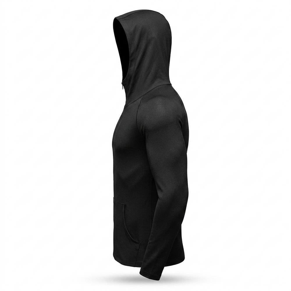 Allsaints Leather - Damud | Slim-Fit Zip-Up Hoodie Men