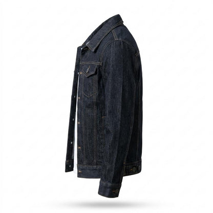 Allsaints Leather - Level | Button-Front Slim-Fit Denim Jacket Unisex