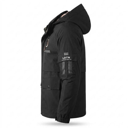 Allsaints Leather - Nerel | Hooded Functional Jacket Men