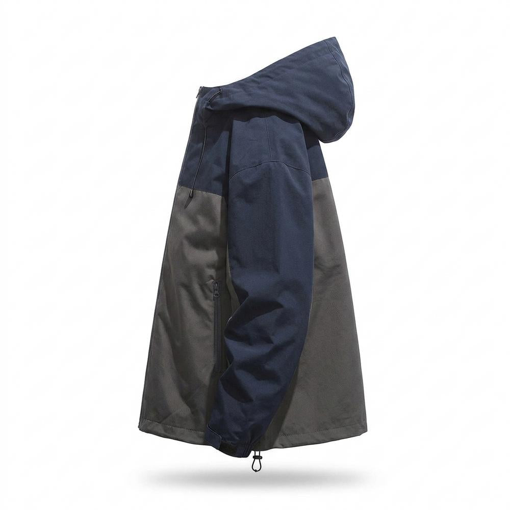 Allsaints Leather - Vehal | Color-Block Hooded Jacket Unisex