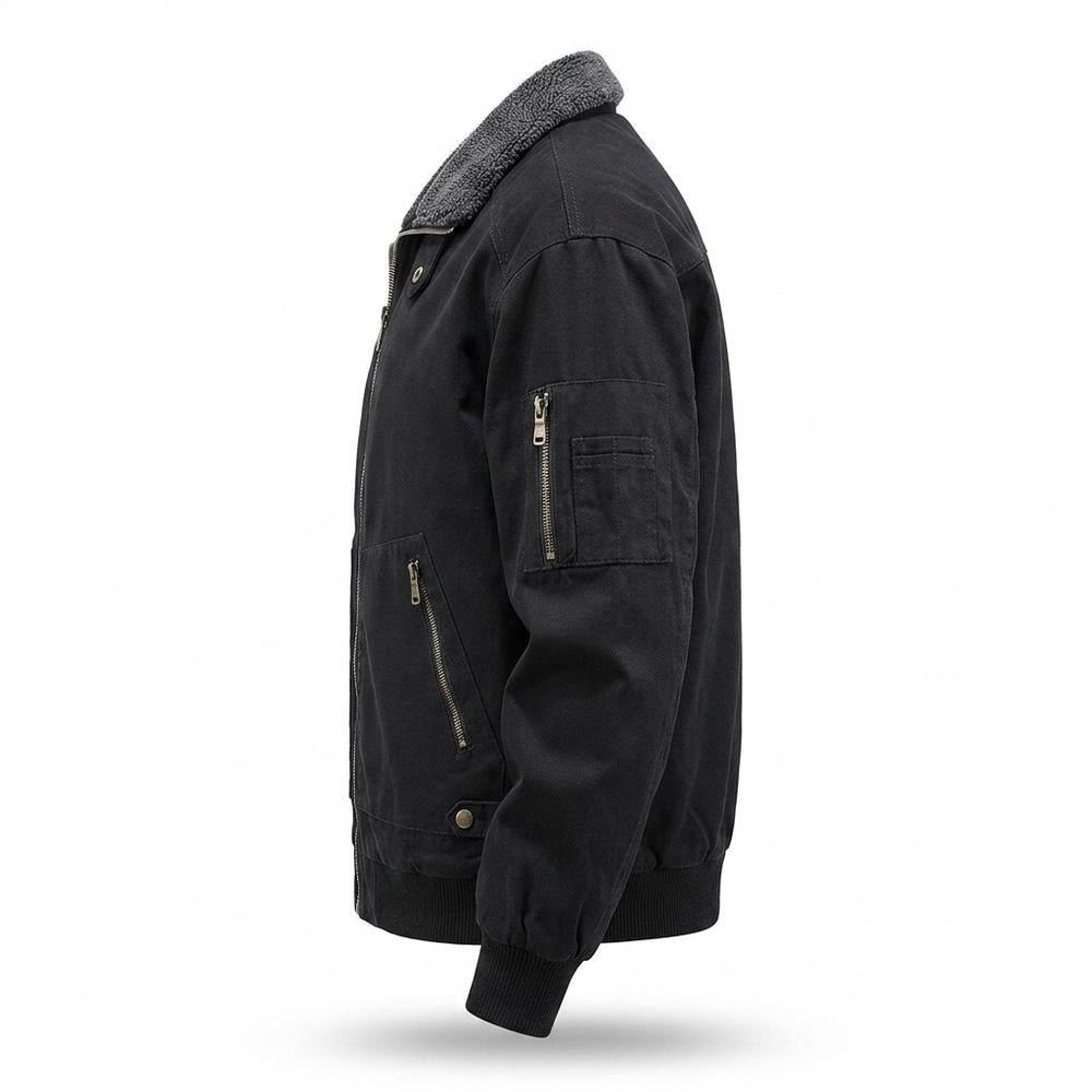 Allsaints Leather - Casan | Sherpa-Lined Bomber-Style Jacket Men