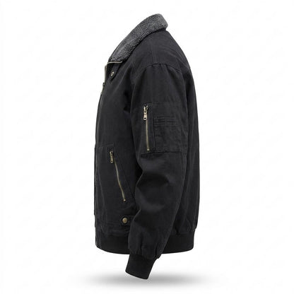 Allsaints Leather - Casan | Sherpa-Lined Bomber-Style Jacket Men