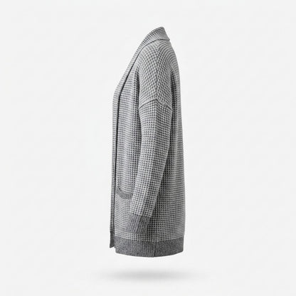 Allsaints Leather - Carev | Structured Open-Front Knit Cardigan Women