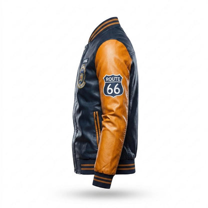 Allsaints Leather - Lysin | Two-Tone Embroidered Jacket Men