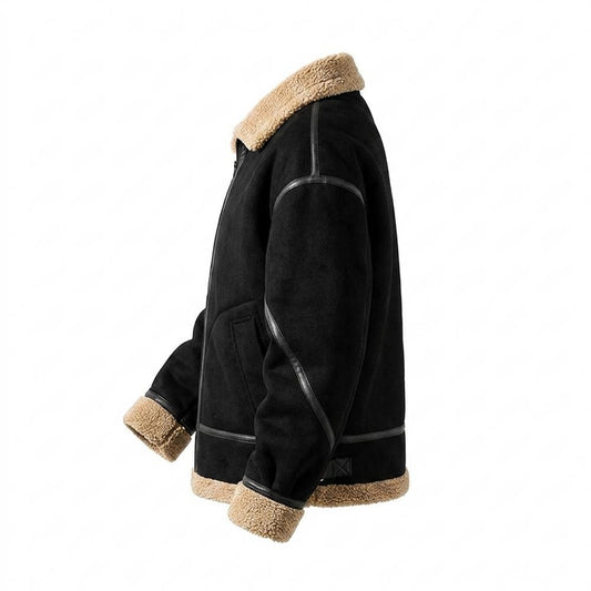 Allsaints Leather - Yoken | Sherpa-Lined Faux Suede Jacket Men