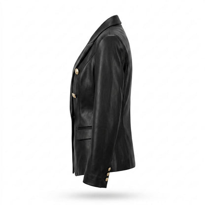 Allsaints Leather - Zavel | Double-Breasted Tailored Blazer Women