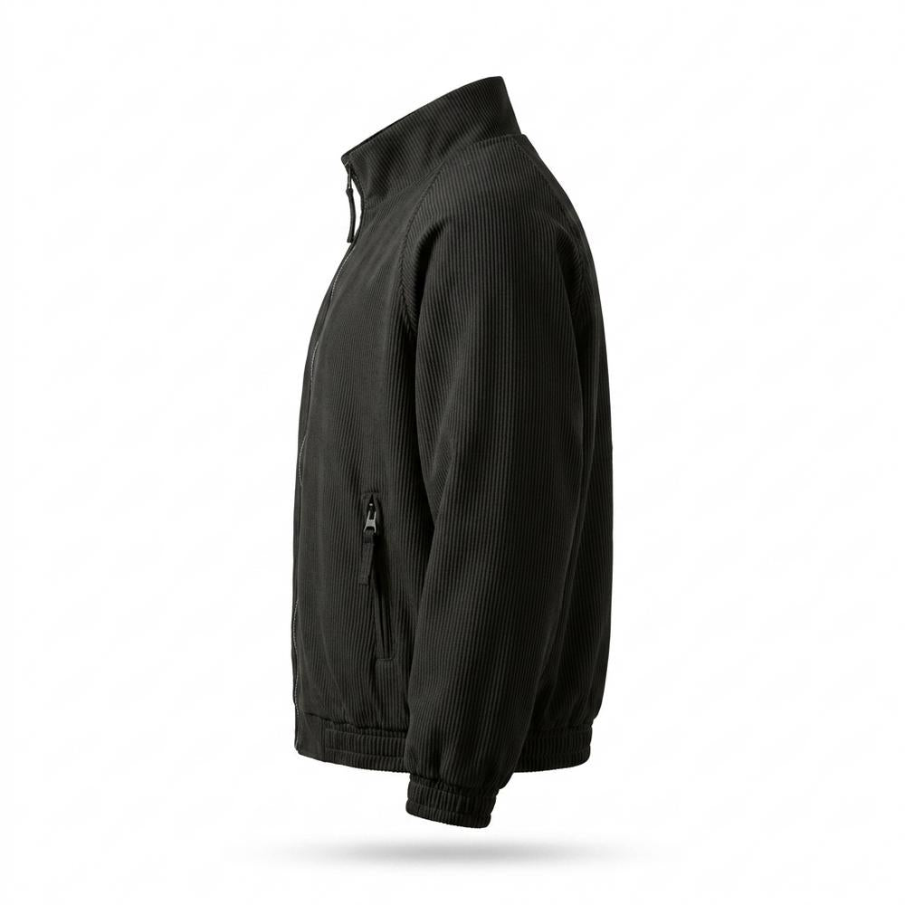 Allsaints Leather - Tatir | Ribbed Zip-Up Jacket Unisex