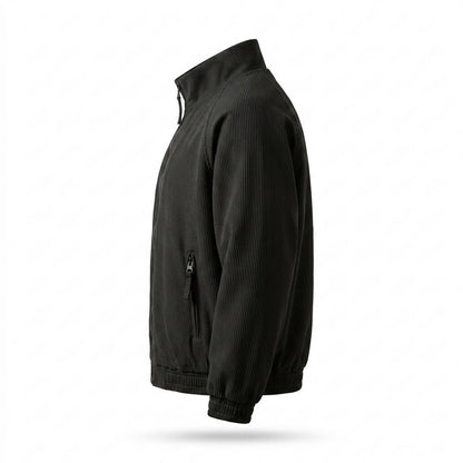 Allsaints Leather - Tatir | Ribbed Zip-Up Jacket Unisex