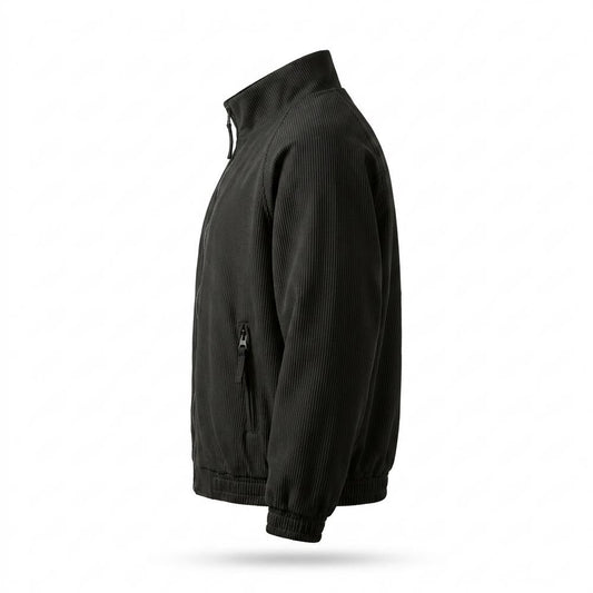 Allsaints Leather - Tatir | Ribbed Zip-Up Jacket Unisex